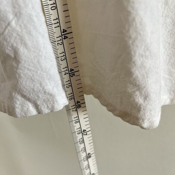 Vintage 80's Megan Moore Women's Embroidered White Dress fit L Western Retro - Picture 10 of 10